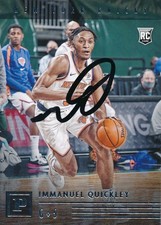 2020-21 Panini Chronicles Immanuel Quickley Signed Rookie Card #108 NY Knicks
