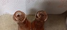 Light pink glass antique salt and pepper shakers 4.25” VINTAGE NEVER USED — photo 5