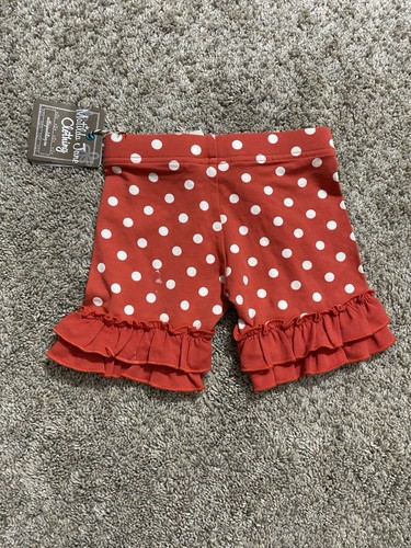 MATILDA JANE Red White Polka Dot SHORTIES Size 2 - Picture 4 of 4