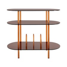 3-Tier Acrylic Record Storage Rack, Acrylic Record Player Stand