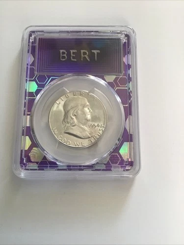 1954-S 50C PCGS MS 64 FBL  Silver Coin Traderbea Purple Core