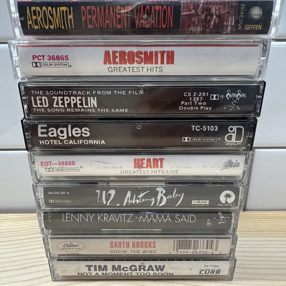 Mixed Lot Of 9 Cassette Tapes Rock, Country Vintage - Image 2 of 4