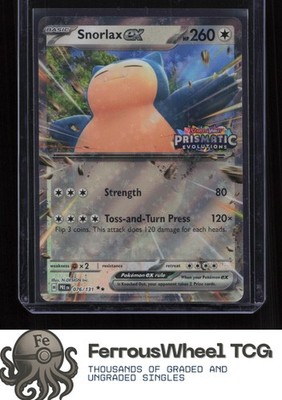 Snorlax ex (Prismatic Evolution Stamped) 076/131 - Misc. Cards & Products - (NM)