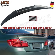 Hinten Lippe für BMW 5er F10 F18 M5 2010-17 CARBON LOOK Heckspoiler Heckflügel 