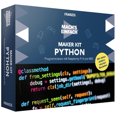 Franzis Verlag 67183 Maker Kit Python Programmieren, Raspberry Pi Maker Kit a...