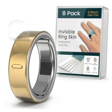 8 Pack Ultra-Thin Clear Skin Cover Compatible with Oura Ring Gen M for 9/10/11