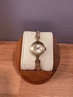 Vintage Timex Ladies Gold Tone Cocktail Watch Stretch Band Running