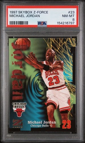 1997-98 Skybox Z-Force Michael Jordan #23 PSA 8