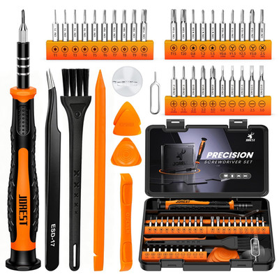 JOREST 40Pcs Small Precision Screwdriver Set with Torx Triwing Yellow