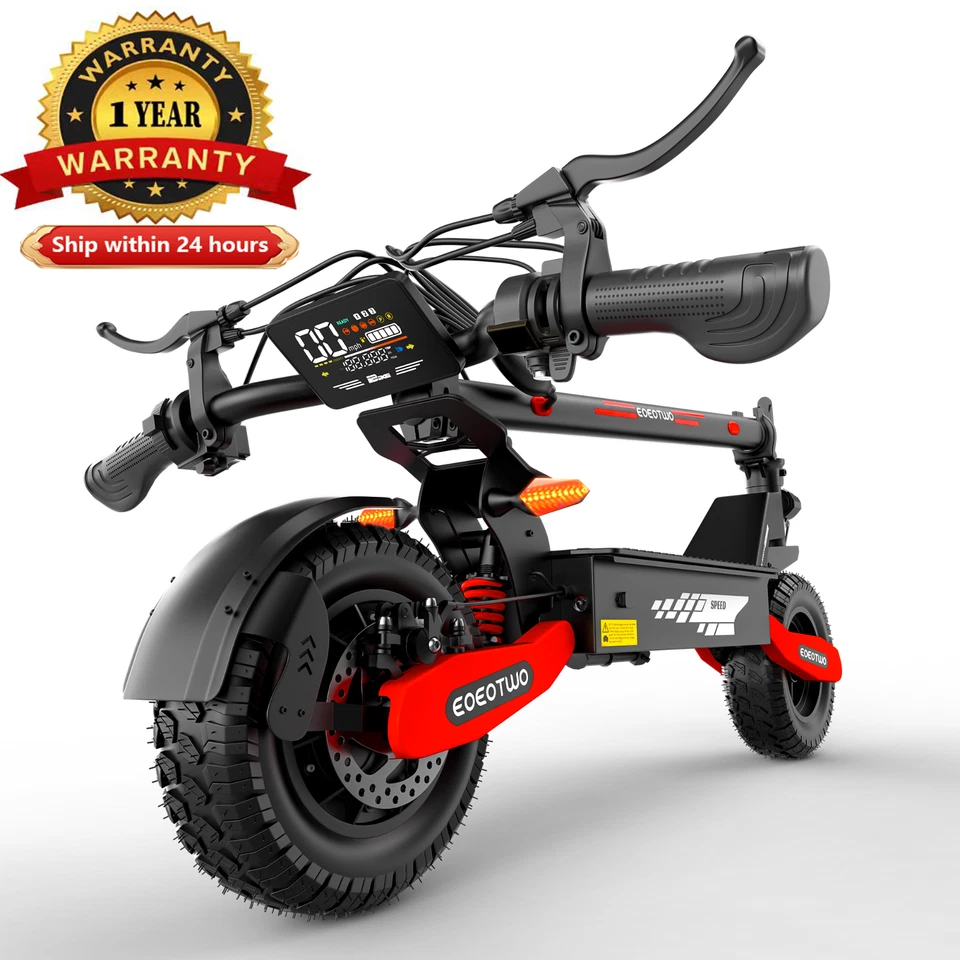 1200W Off-road Electric Scooter for Adult 30MPH 25Miles 48V 13AH Fast E-Scooter - Image 1 of 4