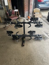 MaxxHaul Hitch Mount 4-Bike Rack for Cars Trucks SUVs Minivans Black 70210