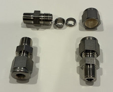 SWAGELOK 1/4" TUBE OD X 1/8"NPT MALE CONNECTOR / 316 stainless / SS-300-1-2
