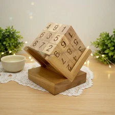 3D Wooden SUDOKU Cube Puzzle / Game