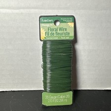 Flora Craft Floral Wire 26 Gauge 270 ft GREEN