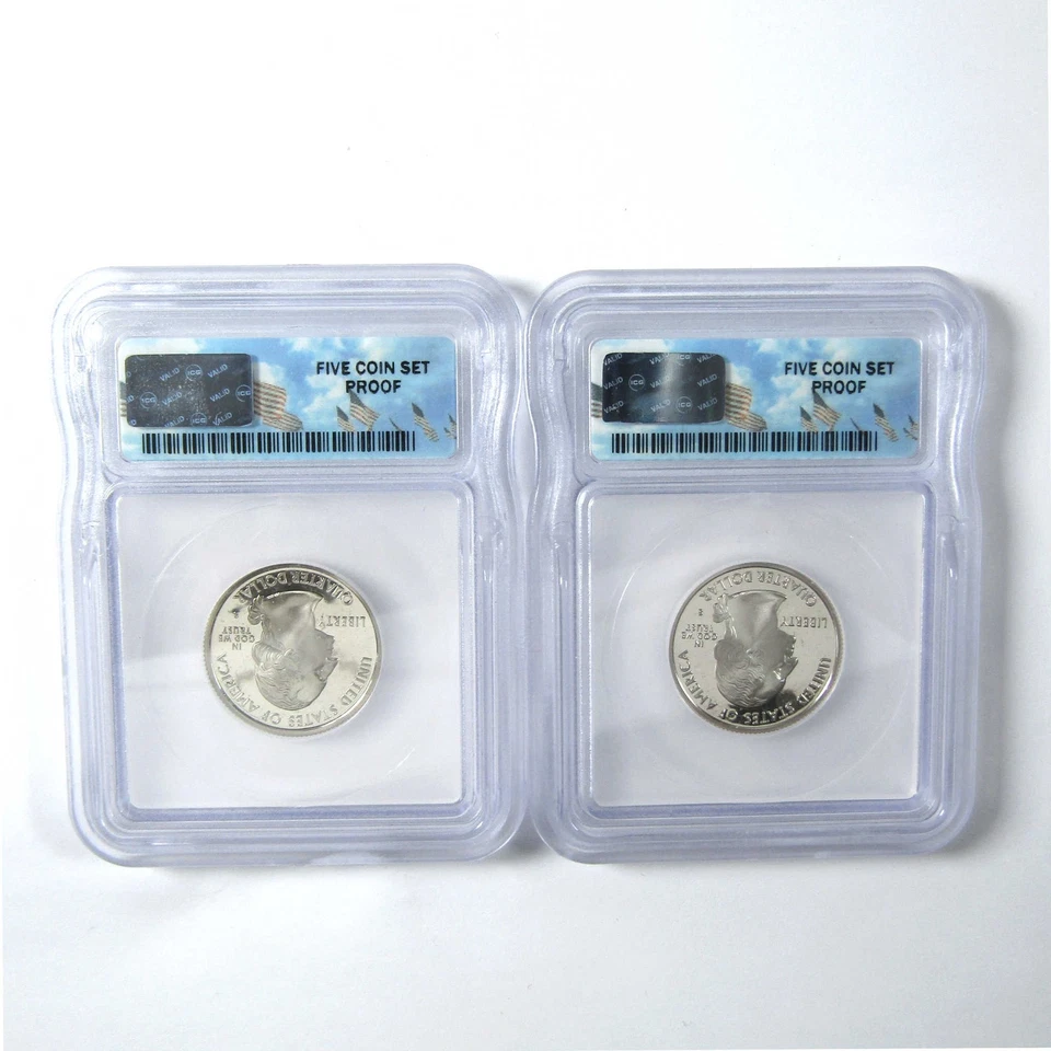 2004 S State 25c 5 Piece Set PR 70 DCAM ICG Clad First Day SKU:CPC6633 - Image 3 of 4