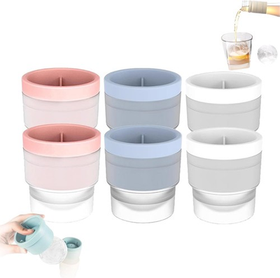 #ad 2.5in Slow Melting Round Ice Cube Mold with LidsLarge Spherical Ices Ball Molds $9.99