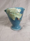 1940s roseville pottery Vase Bushberry Pattern In Blue 4.25" 28-4