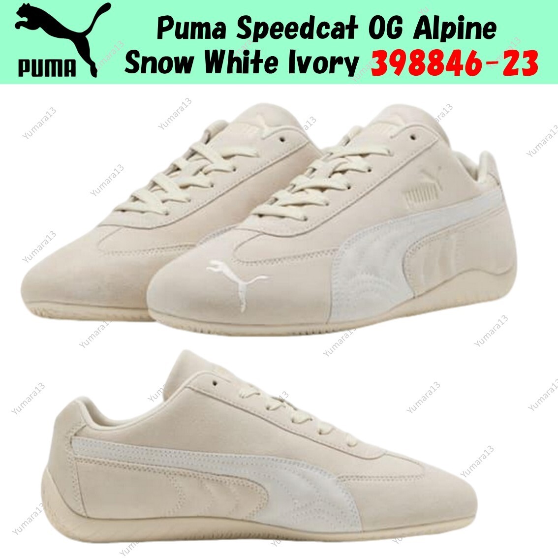 【PUMA】SPEEDCAT OG White★398846-18★人気★ Puma Speedcat OG Alpine Snow White Ivory 398846-23Men's Size