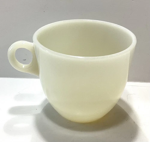 Vintage Fire King Oven Ware Milk Glass Cup/ Mug C Handle Rare