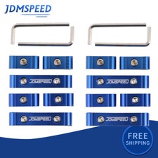 12pcs Aluminum Blue Engine Wire Separator 8mm 9mm 10mm Spark Plug Wire Divider