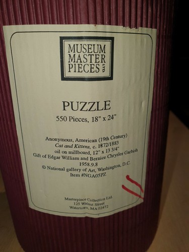 Museum Master Pieces Puzzle Cat and Kittens 550 Pieces - Picture 3 of 3