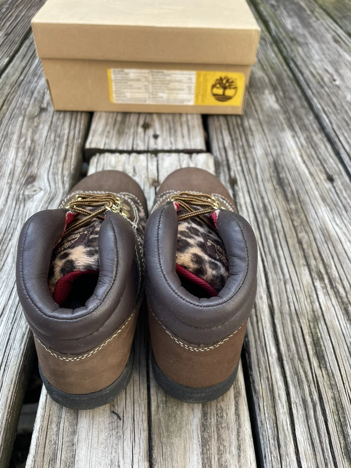 Timberland 40880 Botas de Campo Leopardo Lujo Marrón Talla Niño Talla 5 Foto 3 de 4