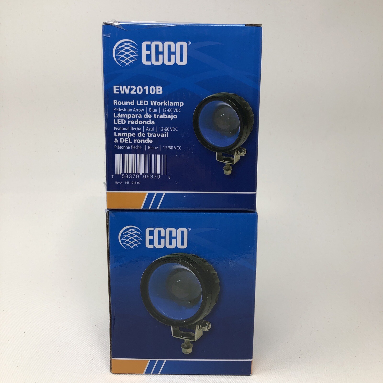 ECCO EW2010B Round LED Worklamp Pedestrian Arrow 12-60 VDC