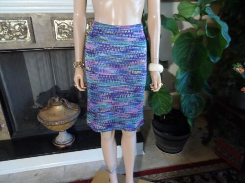 Missoni Blue Multi Zig Zag Print Knit Skirt & Jacket Suit Size IT 48 - US 12 - Picture 13 of 23
