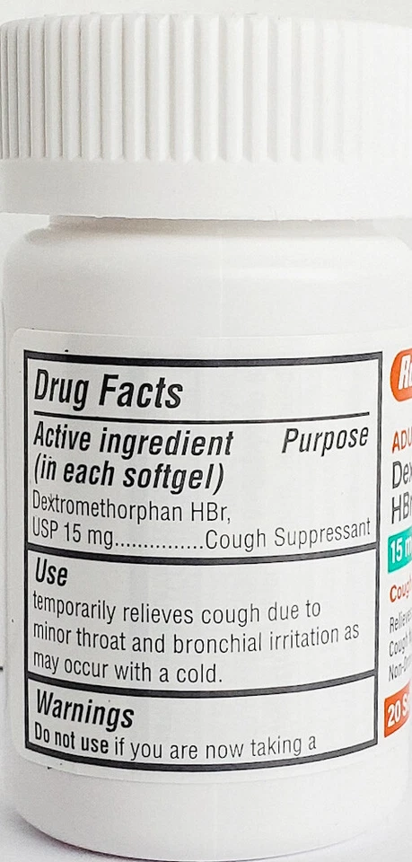 Robafen подавитель кашля - 15 мг - 60 гелевых капсул (3 упаковки) - срок годности 05-2026 - Изображение 2 из 4