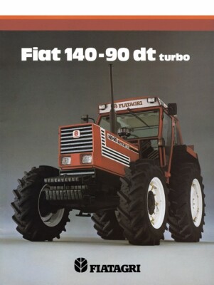 Fiatagri 140-90 DT Fiat Verkaufsprospekt/Plakat 80er WERBUNG ULTRA SELTEN A3