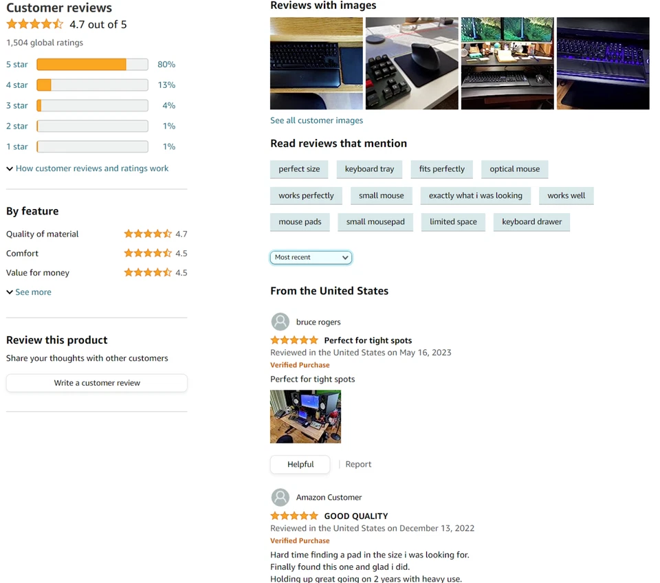 4 x for Price of 1! Micro Mouse Pad Small 8x6" Black Mini Mousepad BLOWOUT SALE! - Image 4 of 4