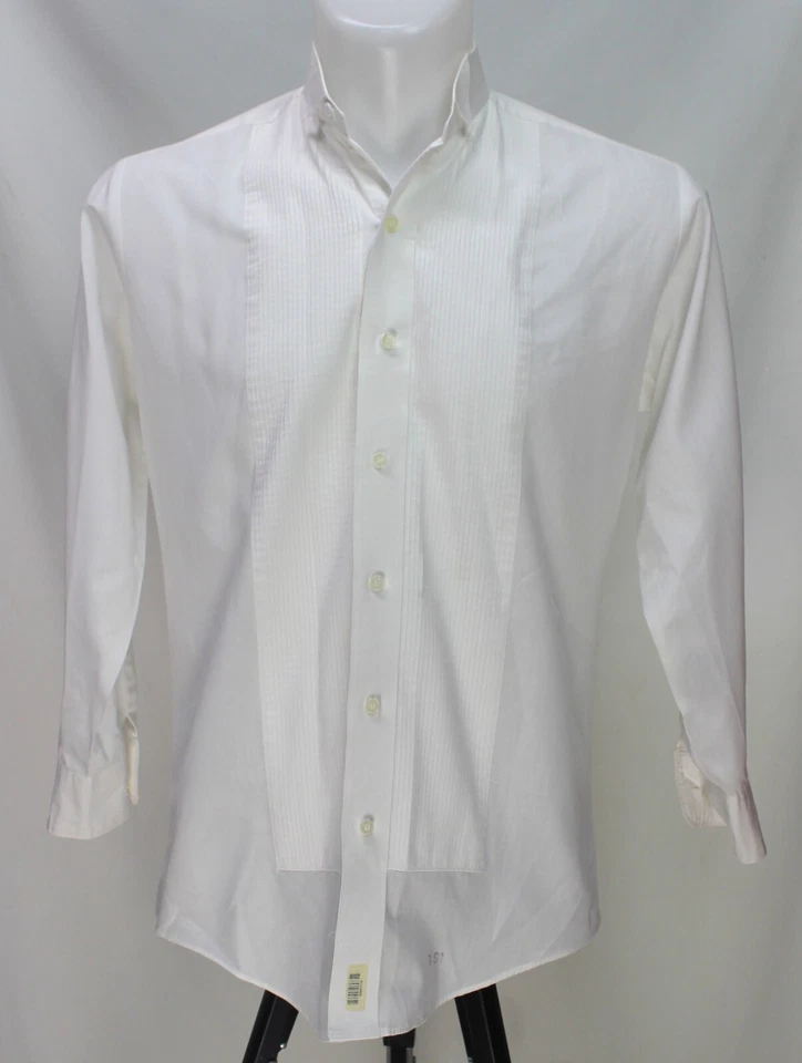 Camisa Esmoquin Vintage Corbata Negra Limitada por Chaplin Fácil Ajuste Blanca Talla S (30/31) Foto 2 de 4