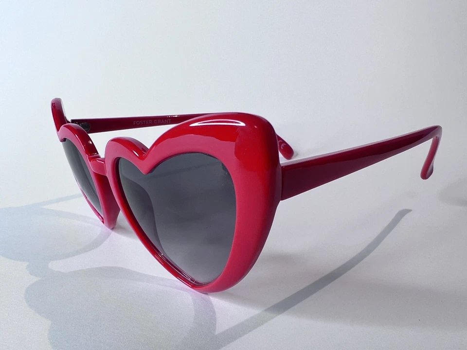 Gafas de sol FGX para mujer ROJAS en forma de corazón  Foto 2 de 4