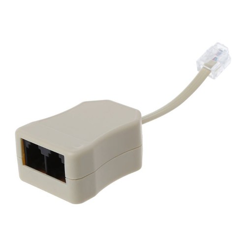 Telephone Splitter RJ11 Adapter ADSL Modem Telephone Phone Fax Splitter - Picture 5 of 8