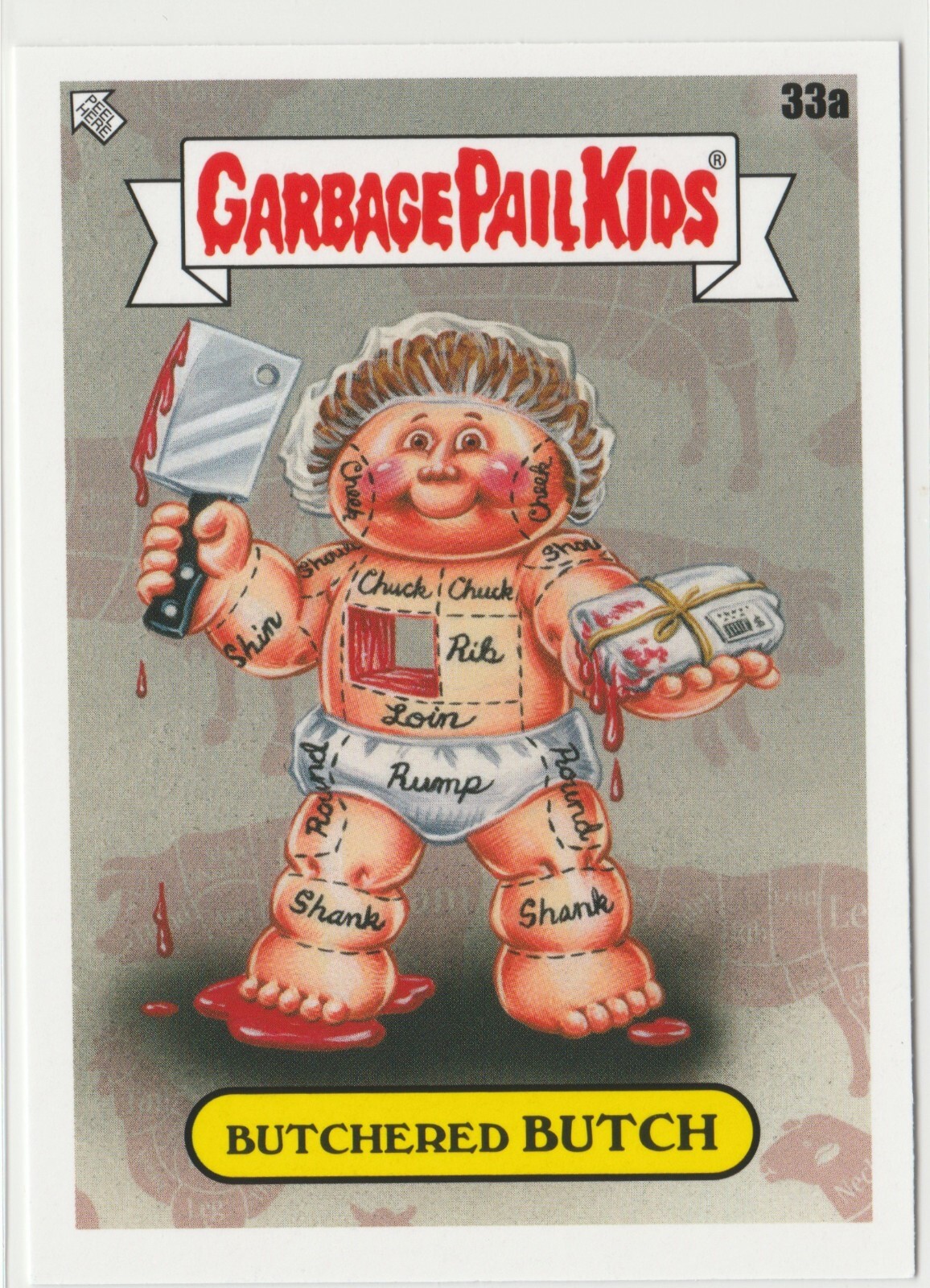 Butchered Butch #33a Garbage Pail Kids GPK 2021 Food Fight Series Trading Card