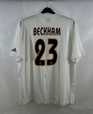 Real Madrid Beckham 23 Freizeit Fußball Trikot 2003 Erwachsene Large Adidas A392