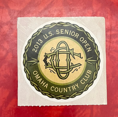2013 US SENIOR OPEN OMAHA COUNTRY CLUB  2'' STICKER