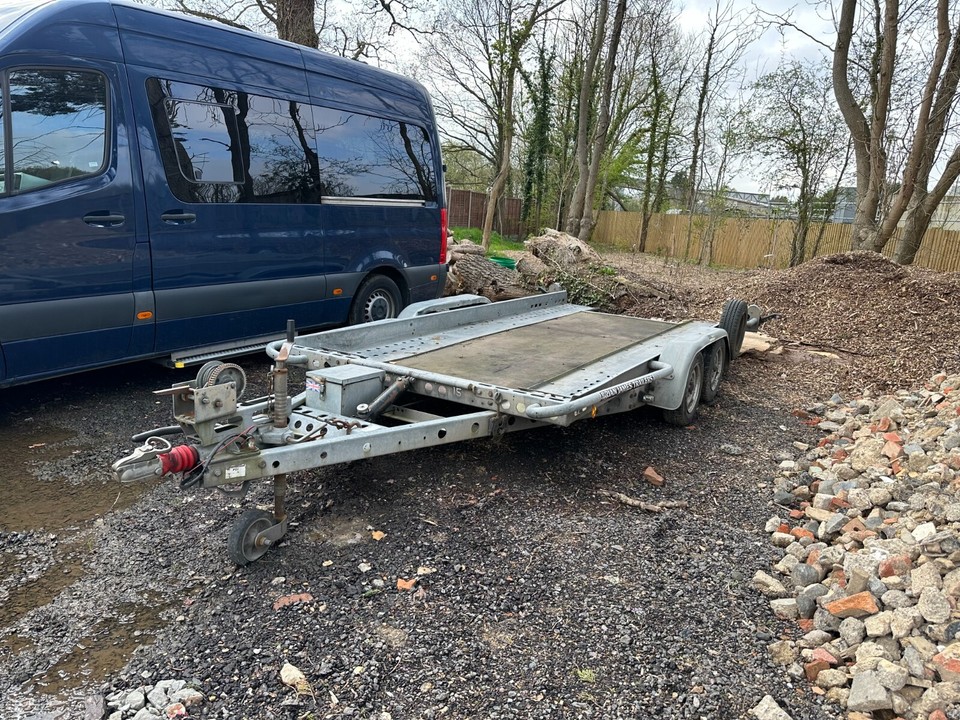 Brian JamesT4 Tilt Bed car trailer, TWIN AXLE, LED Lights 1.8M WIDE X