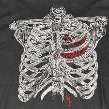 Eastern Mountain Sports T Shirt Men XL Black Outdoors Heart EMS Organic Cotton