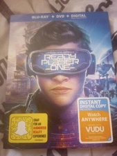 READY PLAYER ONE 2018 BLU RAY + DVD + Digital + Slipcover Excellent Condition 