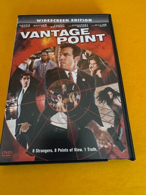 $2- TWO BUCK SALE-Vantage Point (DVD, 2008, Widescreen) DENNIS QUAID-