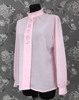 PRIMAVERA FIRENZE EDLE ROSA OVERSIZED BLUSE. MADE IN ITALY. Größe L