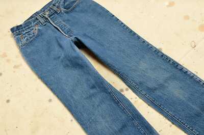 1980s Levis 26501 Perfectly Worn Denim Made in USA High Waisted