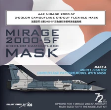 1/72 AAE Mirage 2000-5F 2Color Separation Die-cut Decal Mask for MODELSVIT 72072