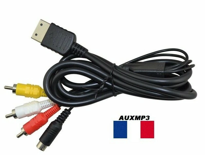 Sega Dreamcast s-vidéo câble av audio vidéo tv console plomb 1.8M de france