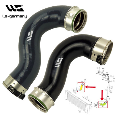 2x Ladeluftschlauch für MERCEDES Viano W639 3.0 CDI A6395283582-A6395283682