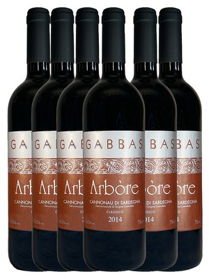 Giuseppe Gabbas, Arbòre Cannonau di Sardegna DOC, Classico, 2016, 6 Flaschen