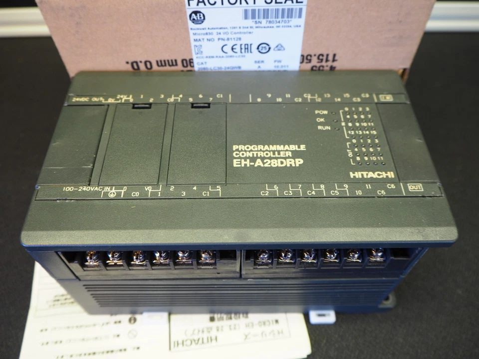 Hitachi Programmable Controller EH-A28DRP - NOS - Image 3 of 4