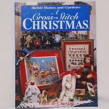 Christmas Cross Stitch Better Homes and Gardens Book 1996 Santa Stockings Noel