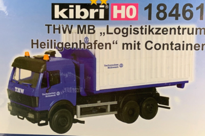 kibri HO 10406 & 10424 トラックセット HO KIBRI 18461 THW Mercedes Benz Truck Heiligenhafen with